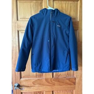 Patagonia Jacket Youth Blue Size XL (14) Full Zip Chest Pocket H2NO With Liner